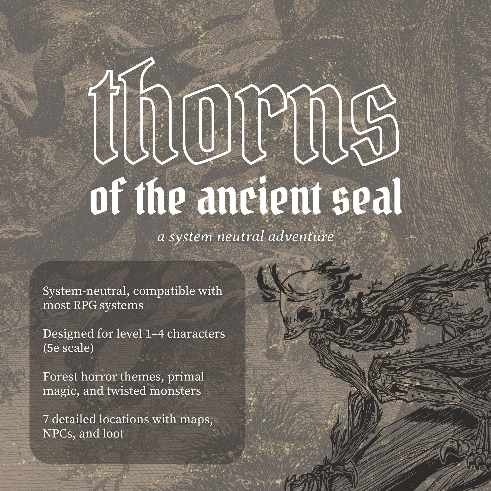 Thorns of an Ancient Seal | System-Agnostic Forest Horror TTRPG Adventure