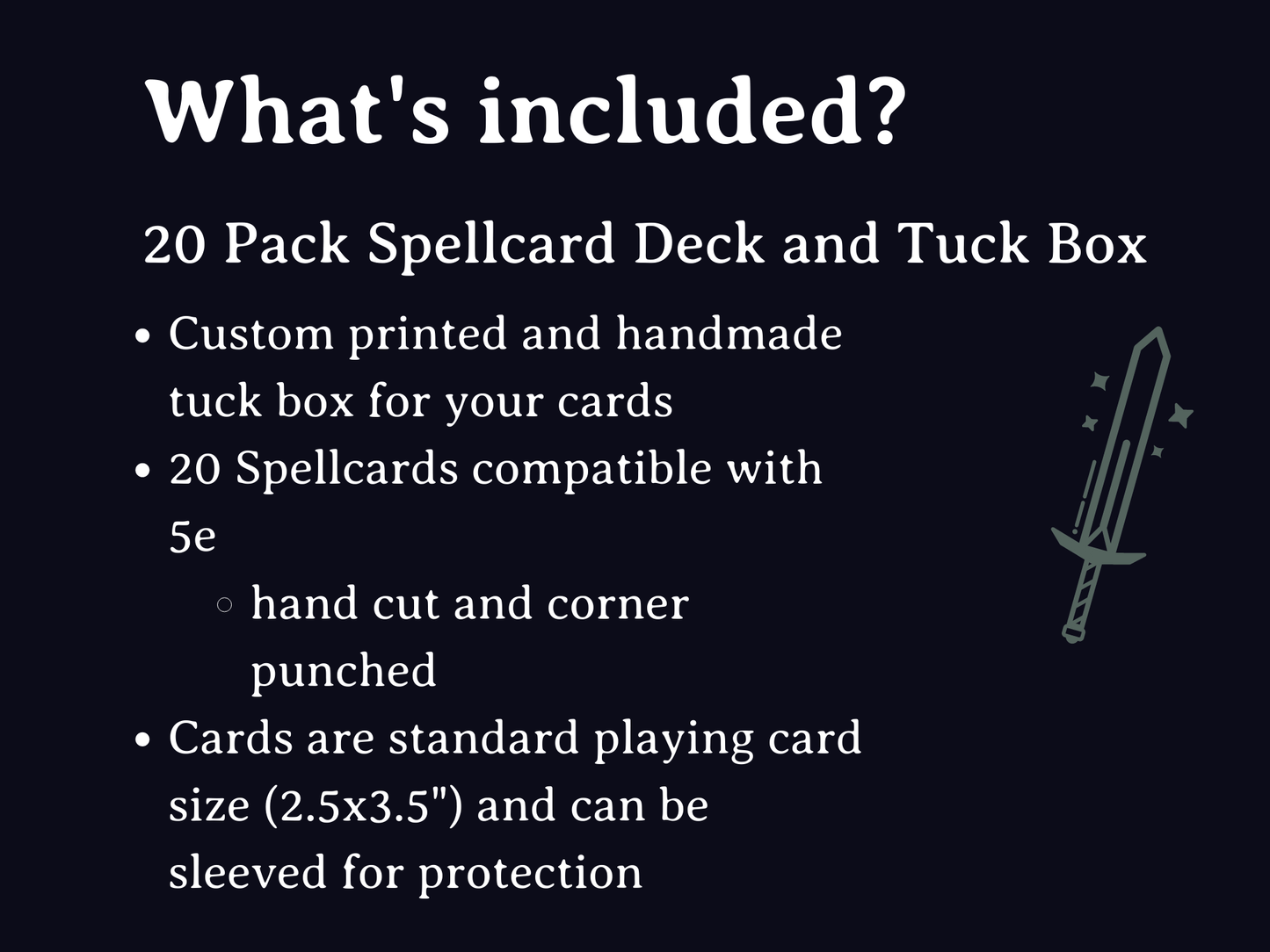 Spell Cards Deck for D&D 5e