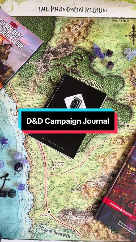 Record of Adventure 5e Player Campaign Journal for Dungeons and Dragons (D&D) TikTok by @rikkichuu