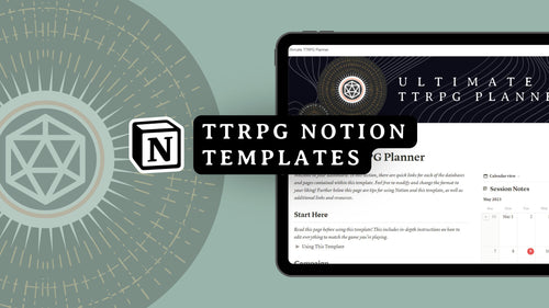 TTRPG Notion templates for D&D and more