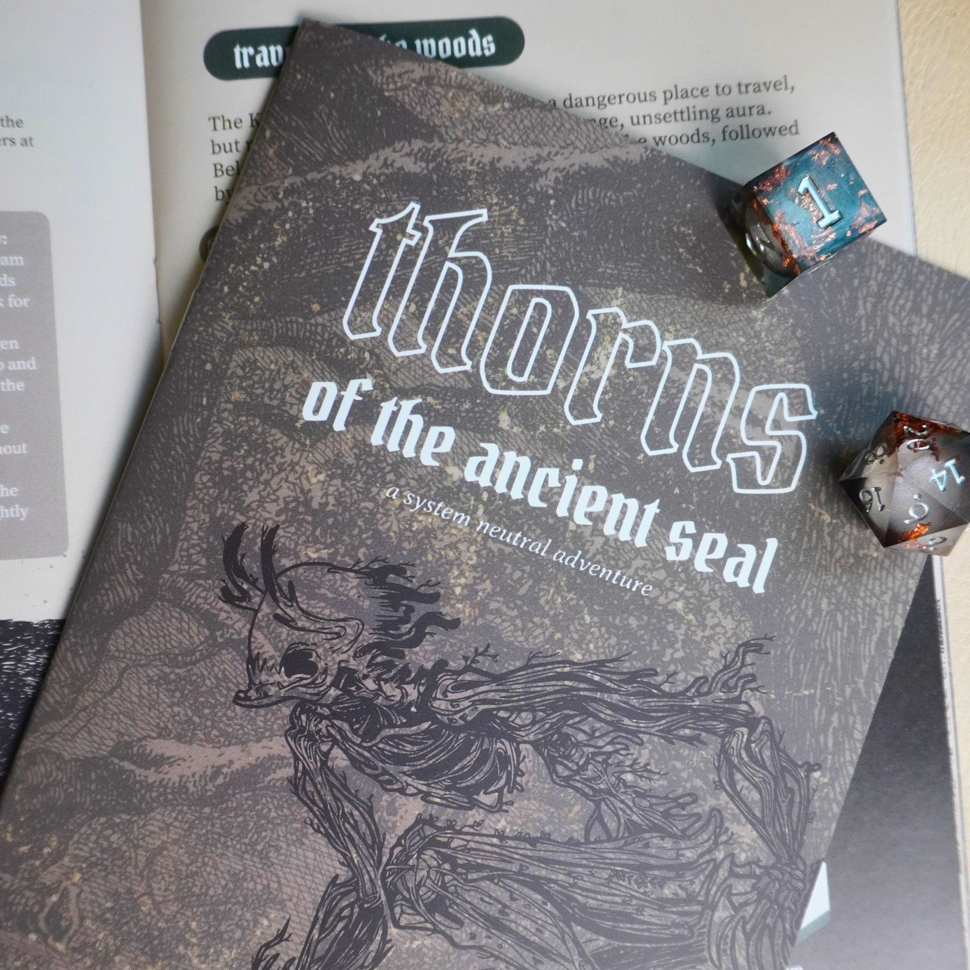 Thorns of an Ancient Seal Adventure Booklet | System-Agnostic Forest Horror TTRPG Adventure Dungeons and Dragons