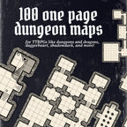 100 One-Page Dungeon Maps – Vintage-Style Dungeon Maps for D&D, Daggerheart, Shadowdark & More