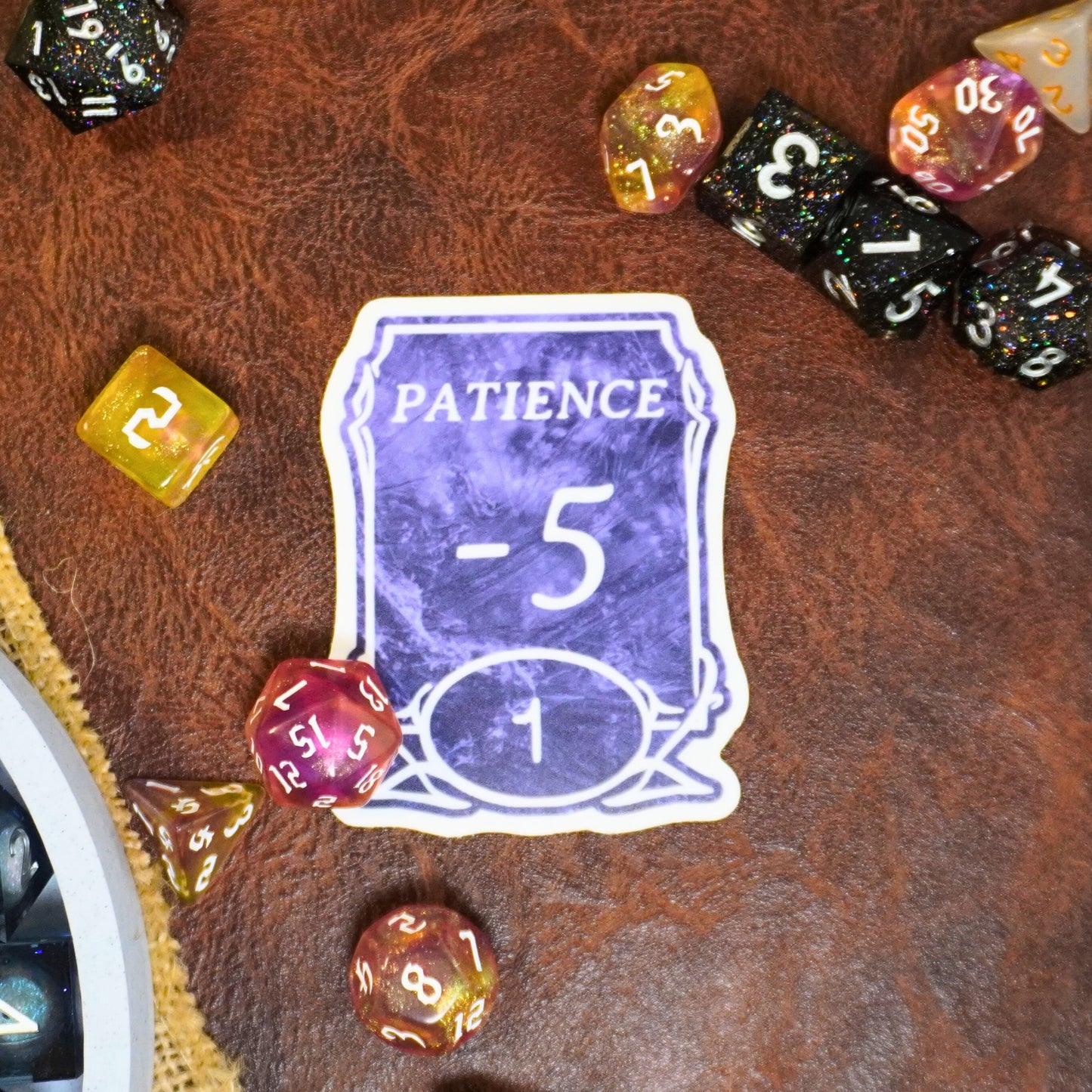 Patience -5 Sticker