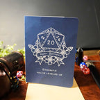 D20 Leveled Up DnD Birthday Card