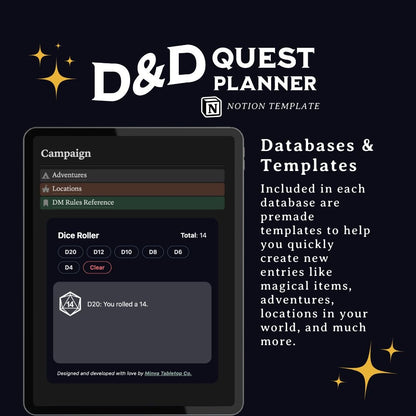 D&D Quest Planner for Dungeon Masters