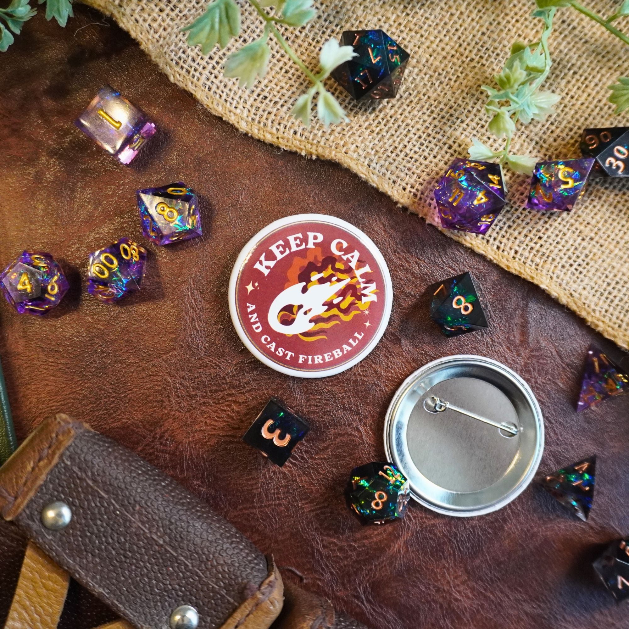 Keep Calm and Cast Fireball Button