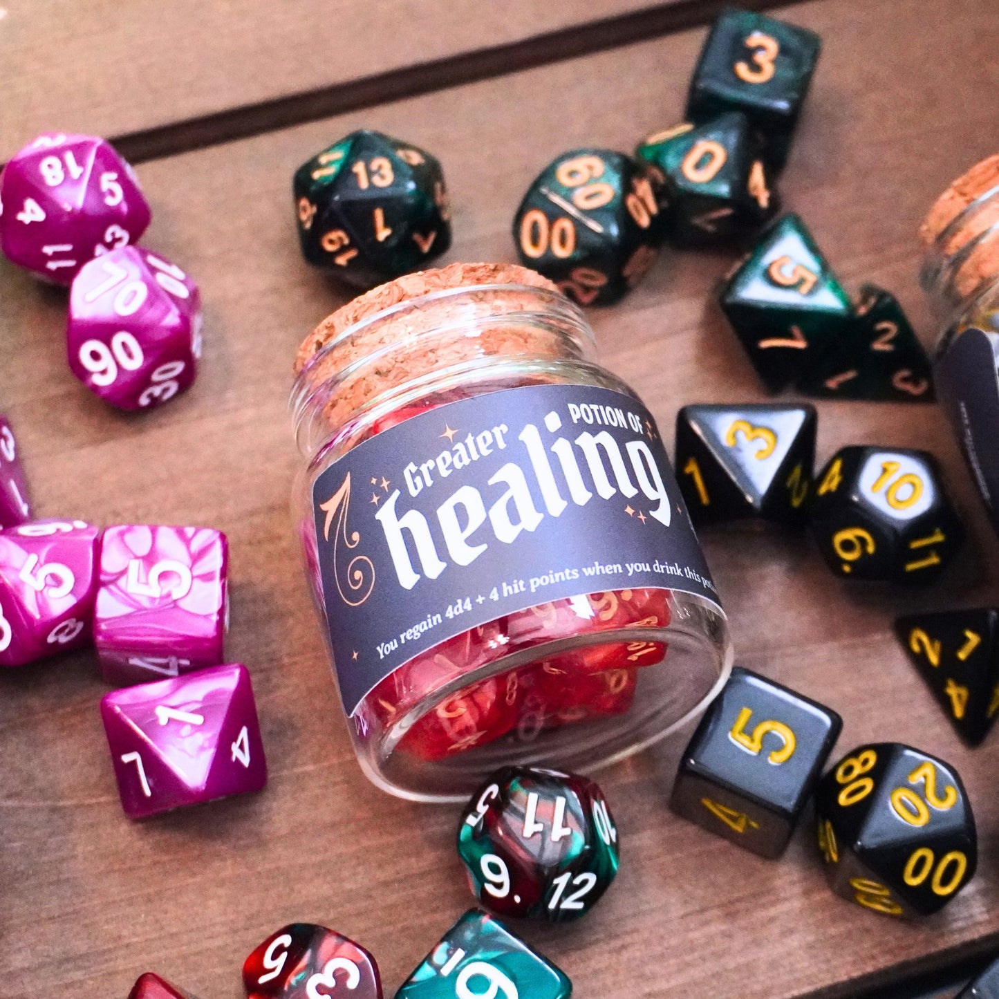 Mystery Healing Potion Dice Bottle Set