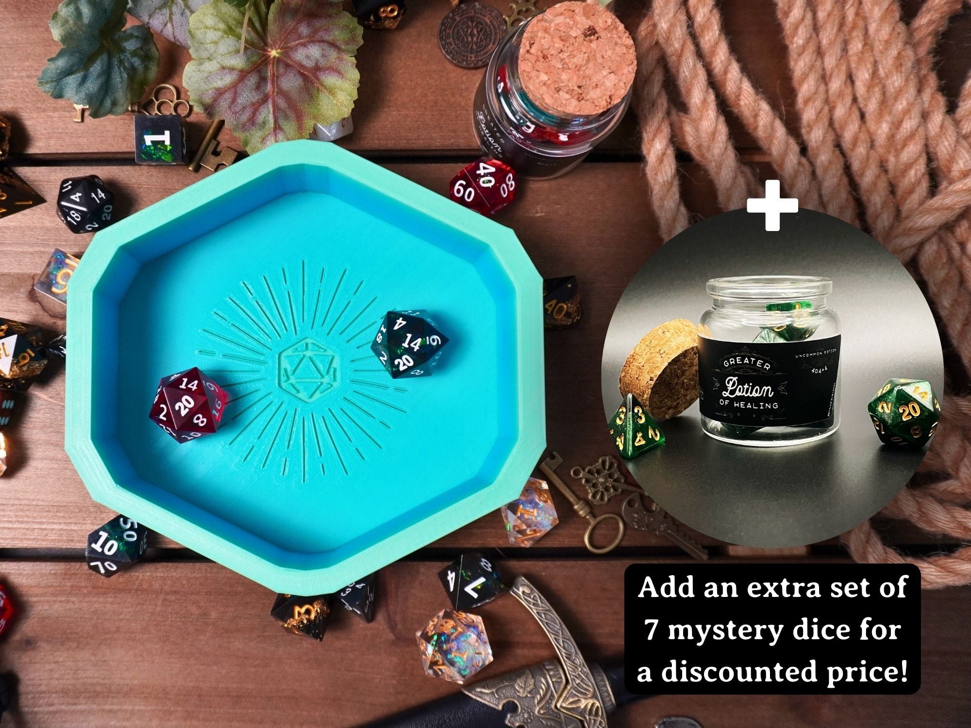 D20 Hexagon Dice Tray