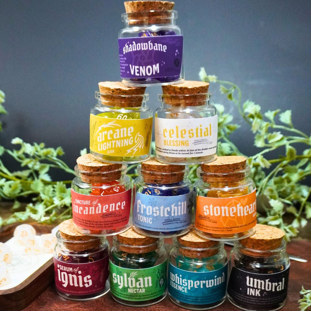 Dice Spell Bottle Set