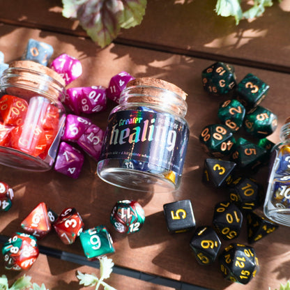 Mystery Healing Potion Dice Bottle Set