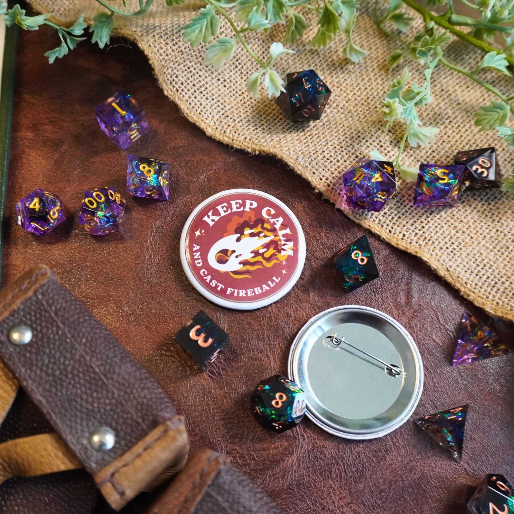 Keep Calm and Cast Fireball Button