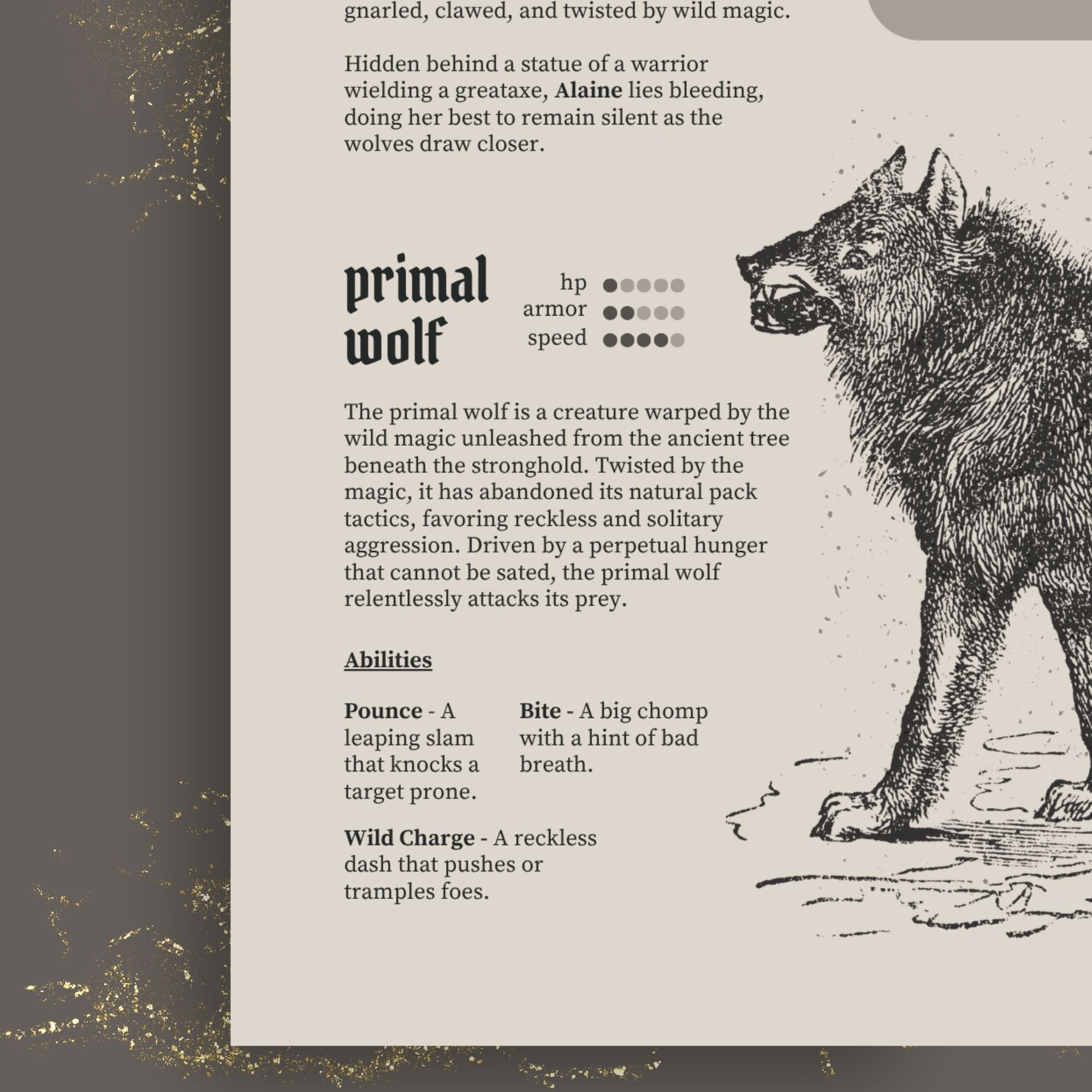 Thorns of an Ancient Seal Digital PDF | System-Agnostic Forest Horror TTRPG Adventure