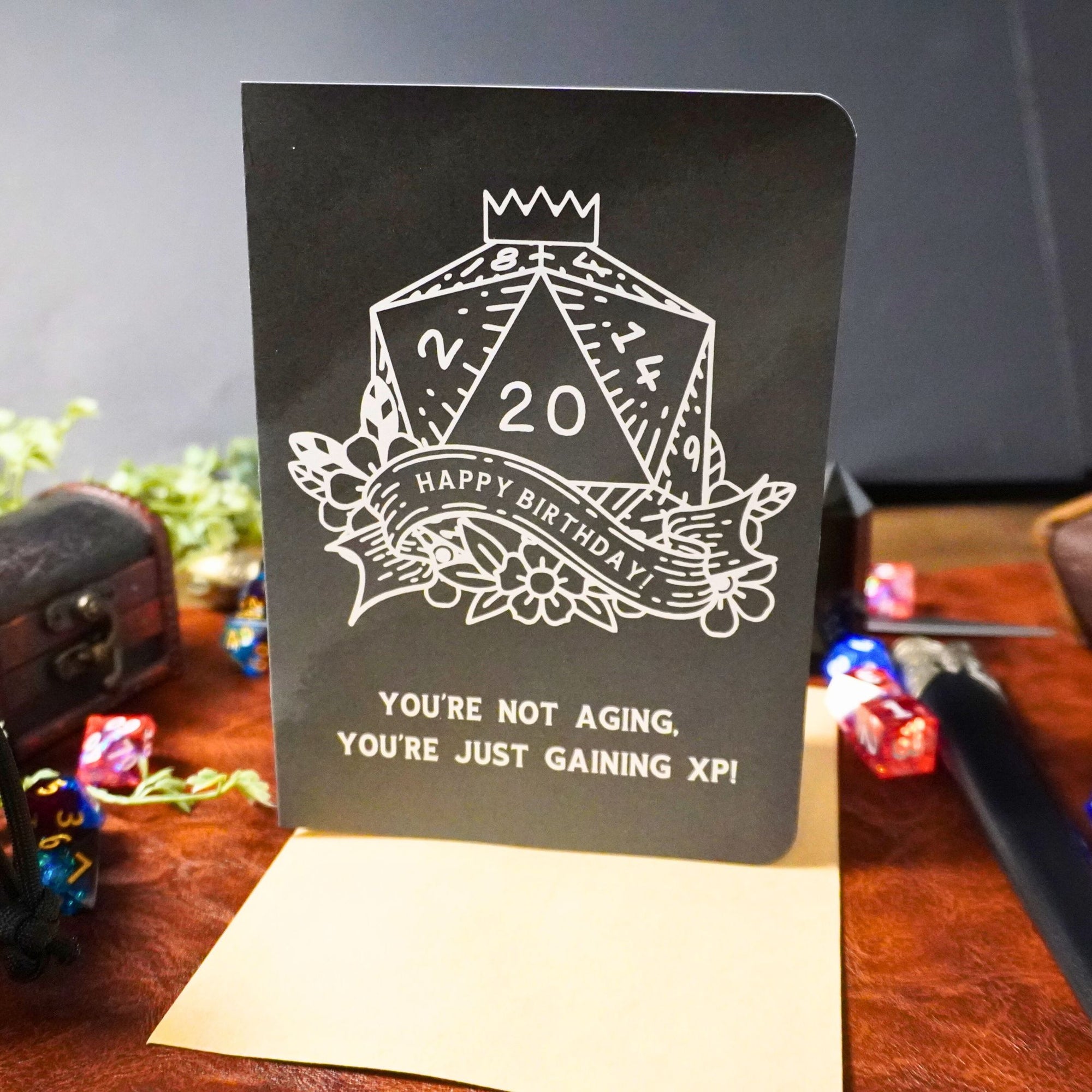 You're Not Aging XP DnD Birthday Card