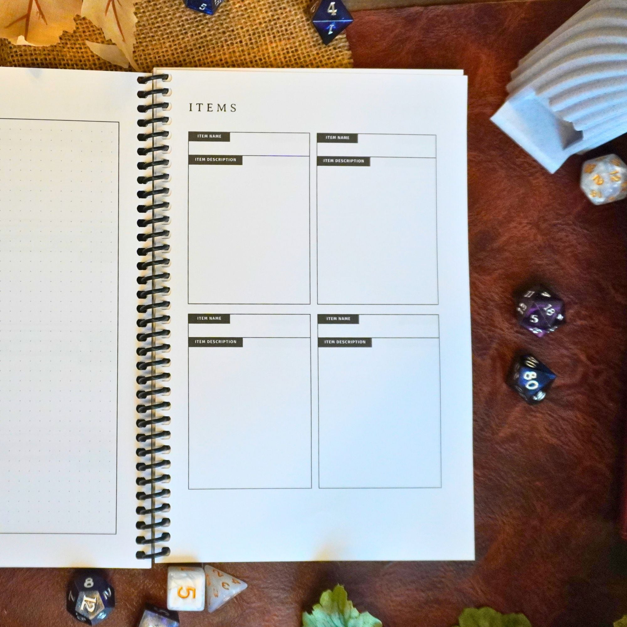 Dungeon Codex Shadowdark RPG Character Journal
