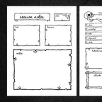 Shadowdark Skull Character Sheet and Session Notes