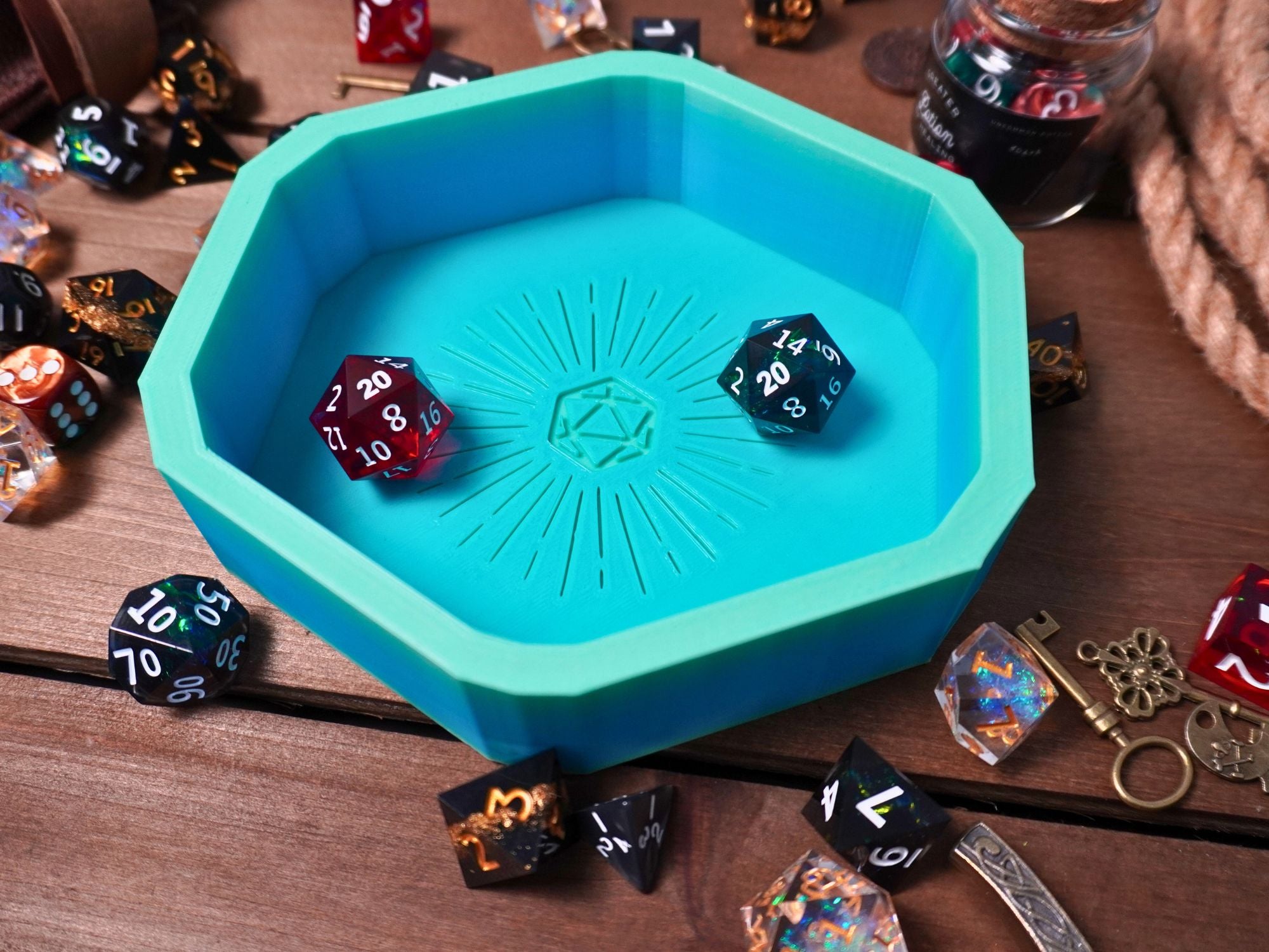 D20 Hexagon Dice Tray