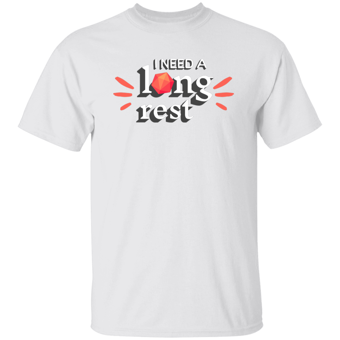 I Need A Long Rest Wordmark T-Shirt