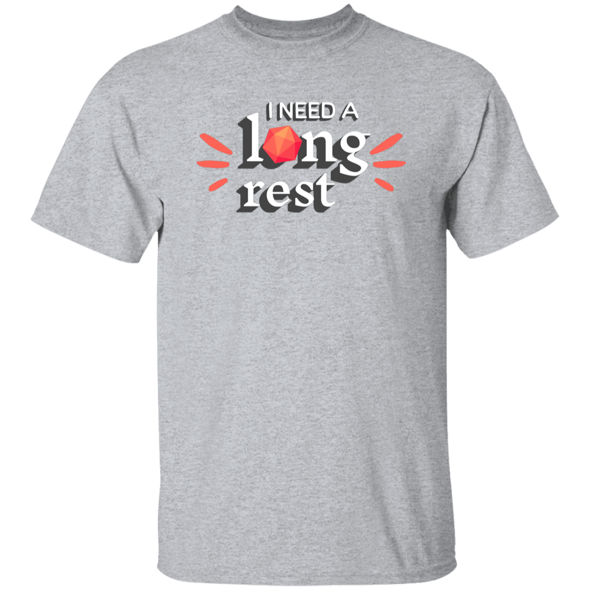 I Need A Long Rest Wordmark T-Shirt