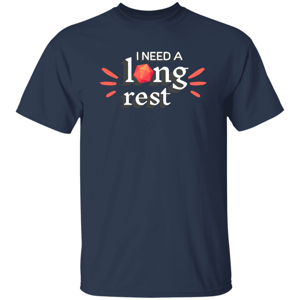 I Need A Long Rest Wordmark T-Shirt