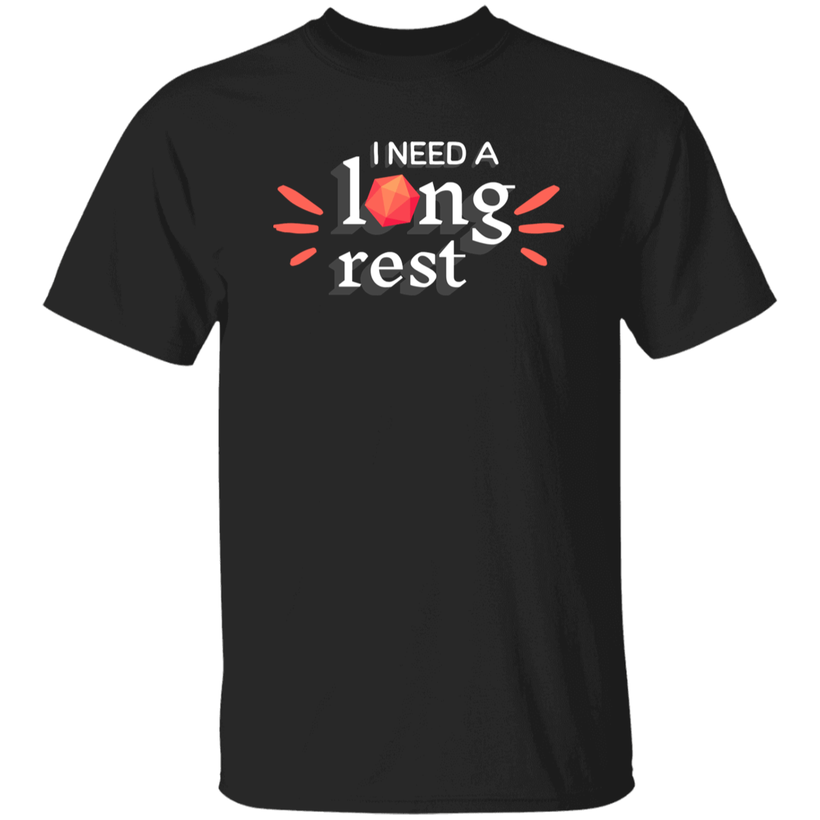 I Need A Long Rest Wordmark T-Shirt