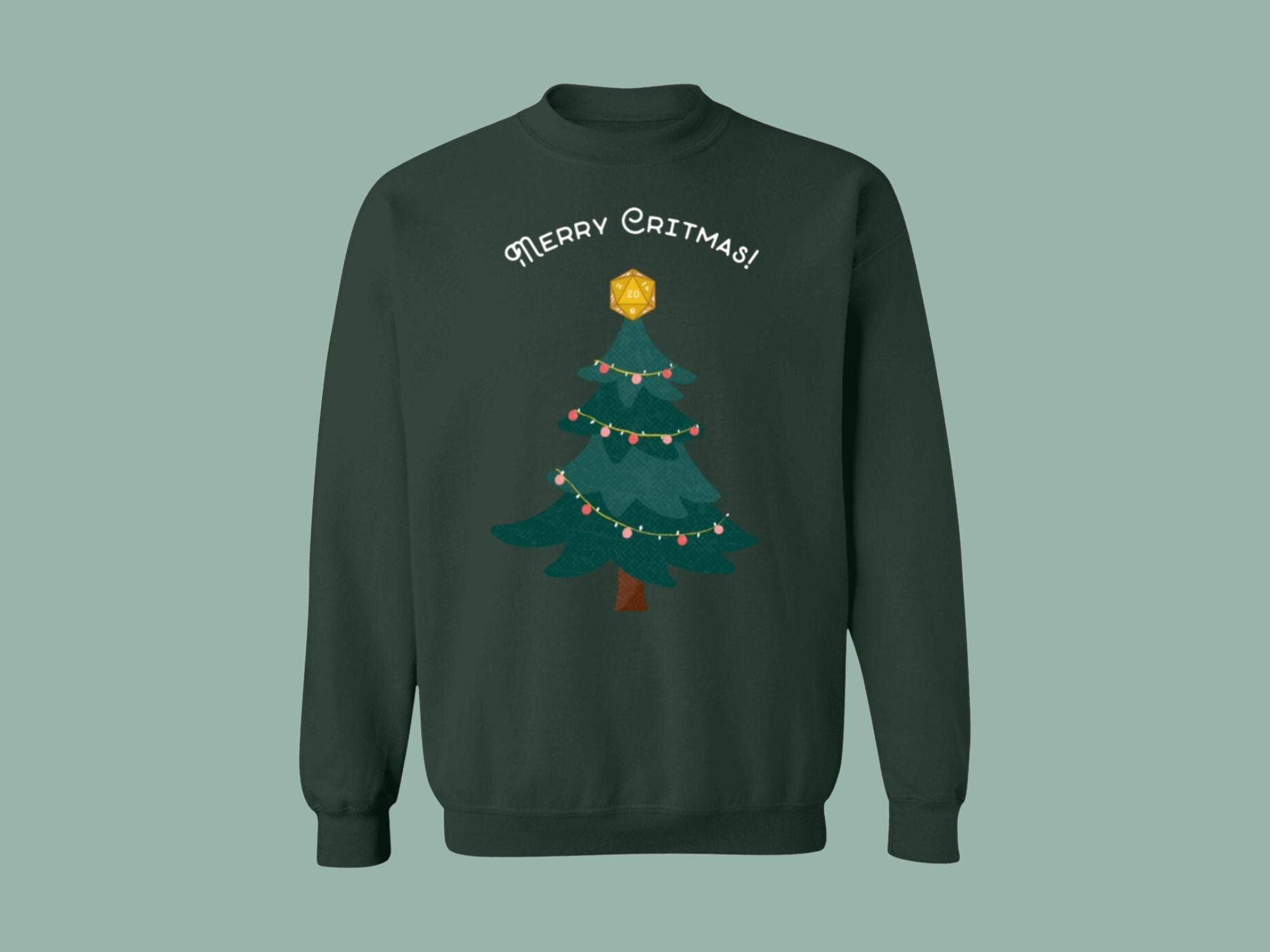Merry Critmas DnD Pullover Sweatshirt