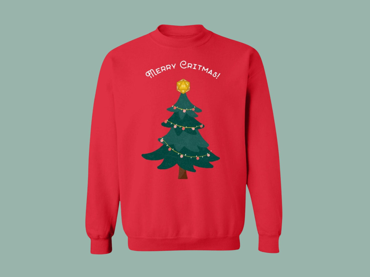 Merry Critmas DnD Pullover Sweatshirt