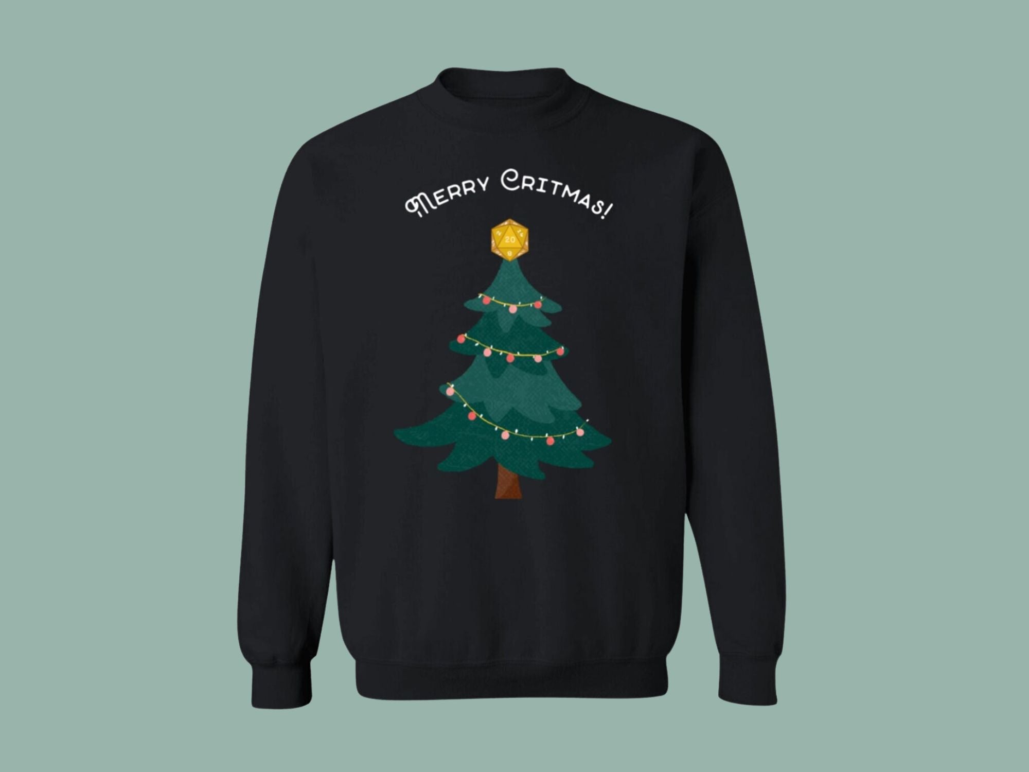 Merry Critmas DnD Pullover Sweatshirt
