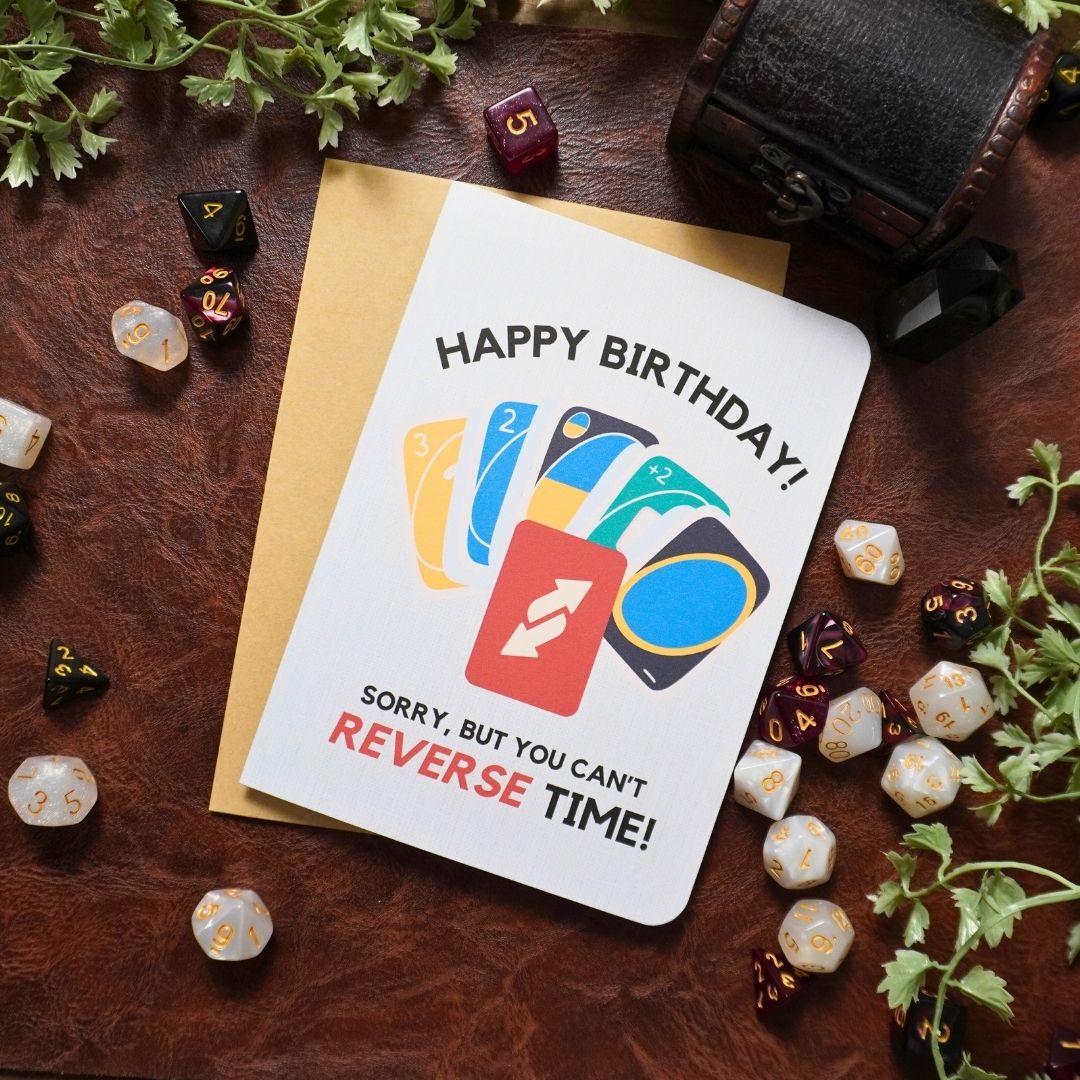 Board Game UNO Birthday Card
