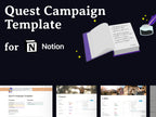 Quest Campaign Template for Notion