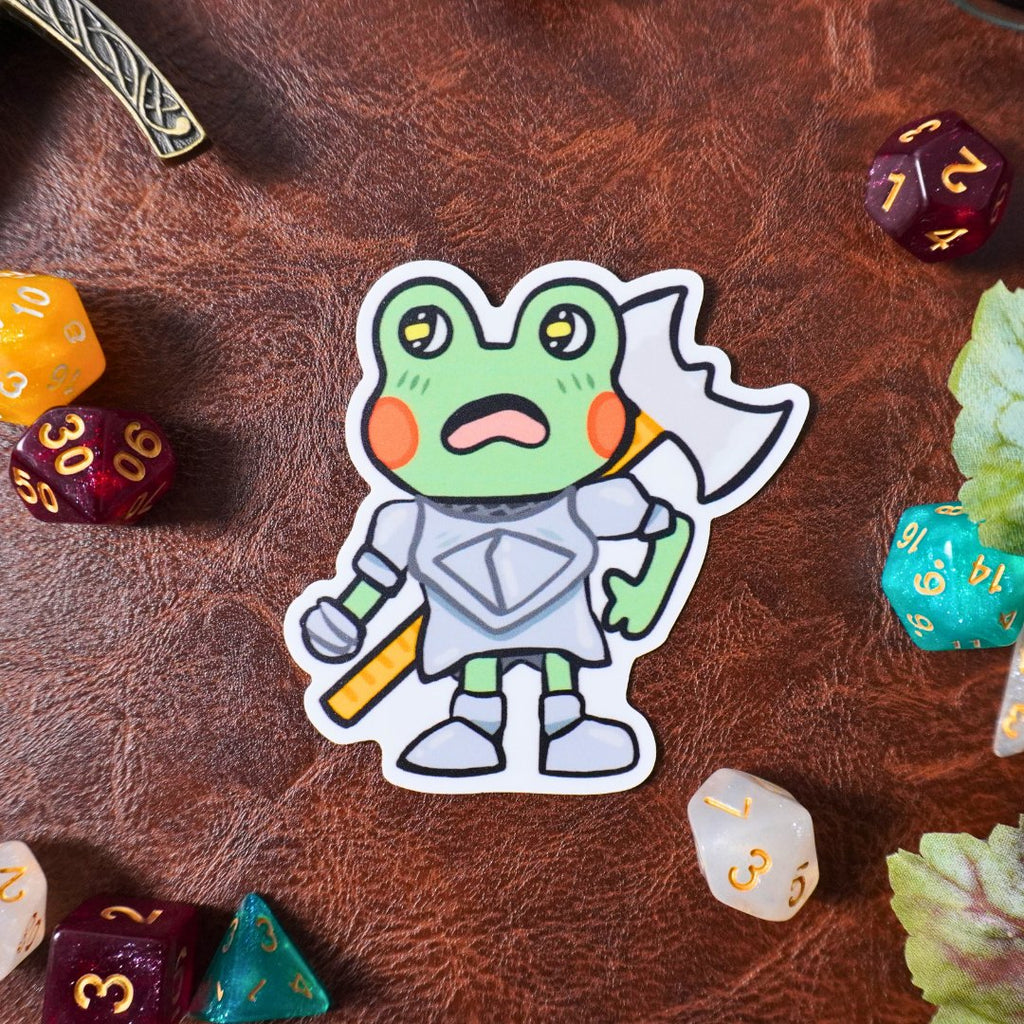 Frog Paladin Sticker