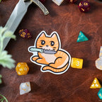 Dagger DnD Cat Sticker
