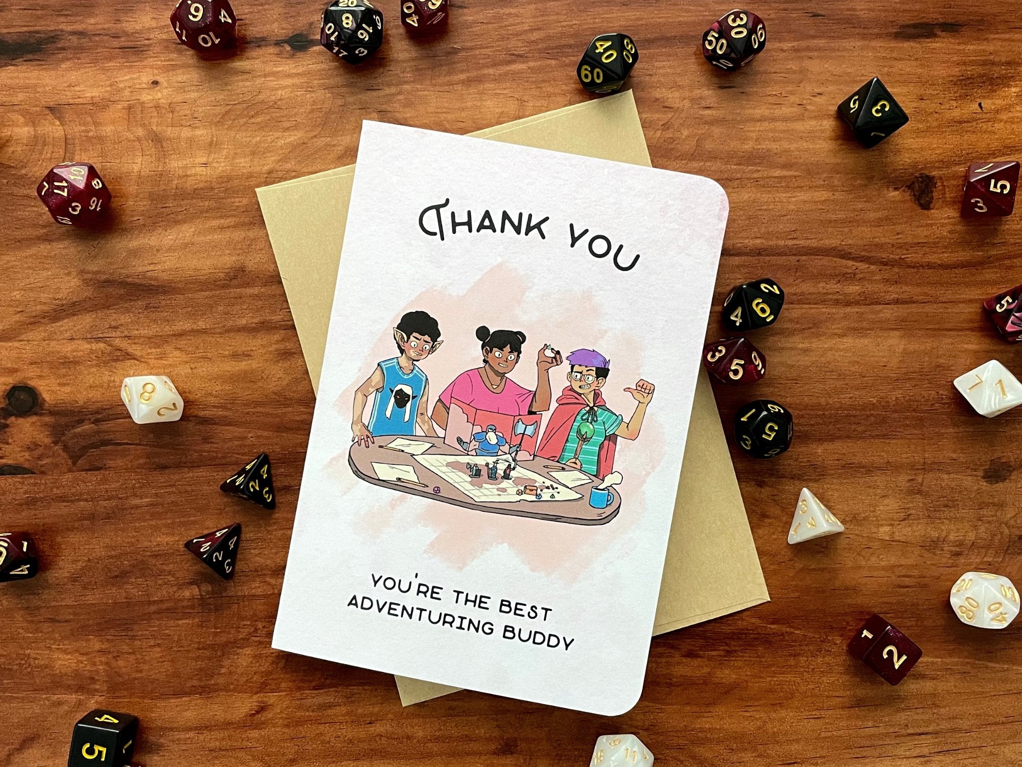 Thank You Adventuring Buddy Greeting Card