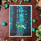A Lost Paladin Frog Art Print