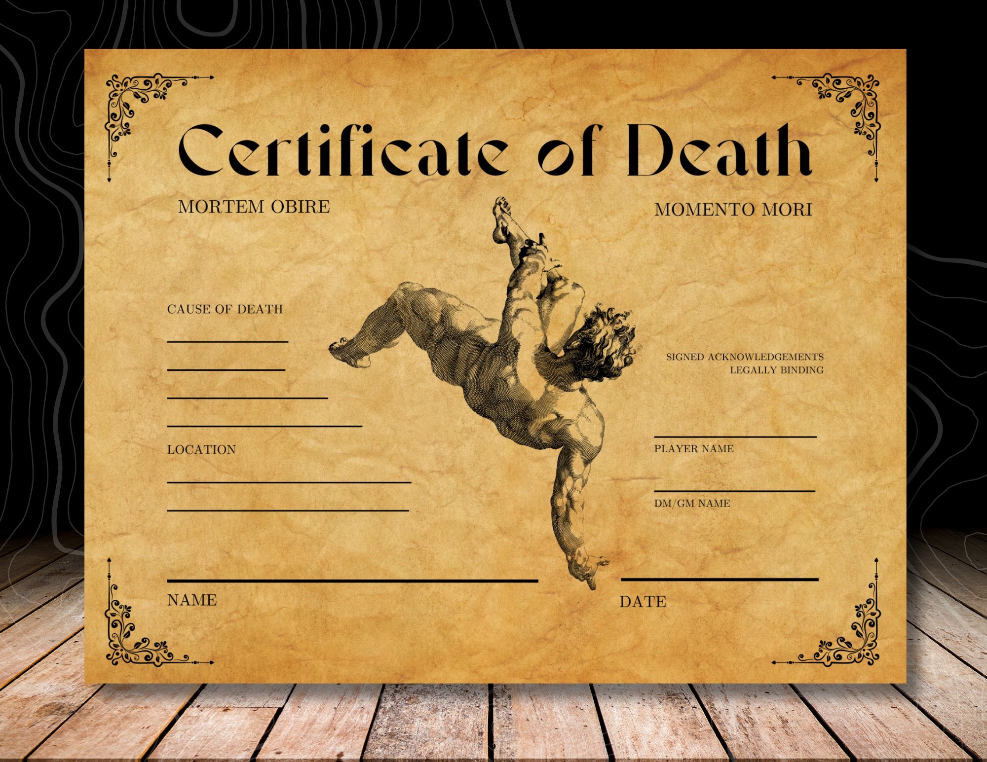 Character Death Certificates