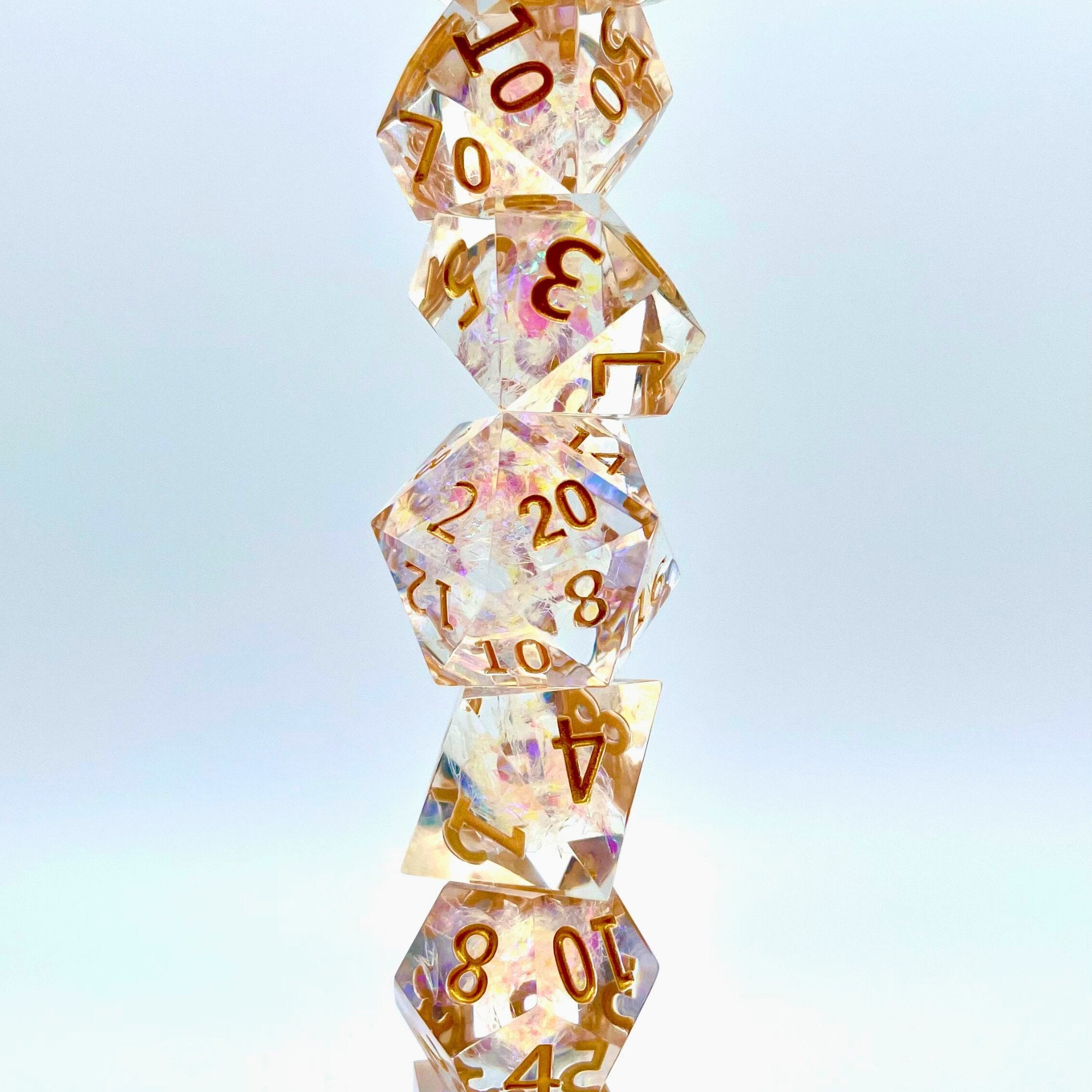 CHROMA Sharp Edge 7-Piece Polyhedral Dice Set