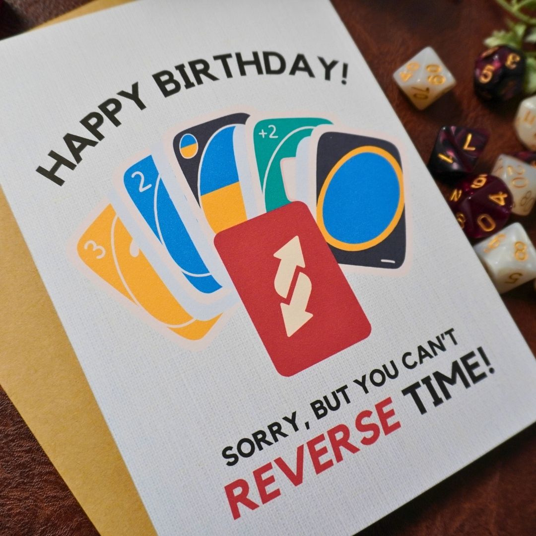 Board Game UNO Birthday Card