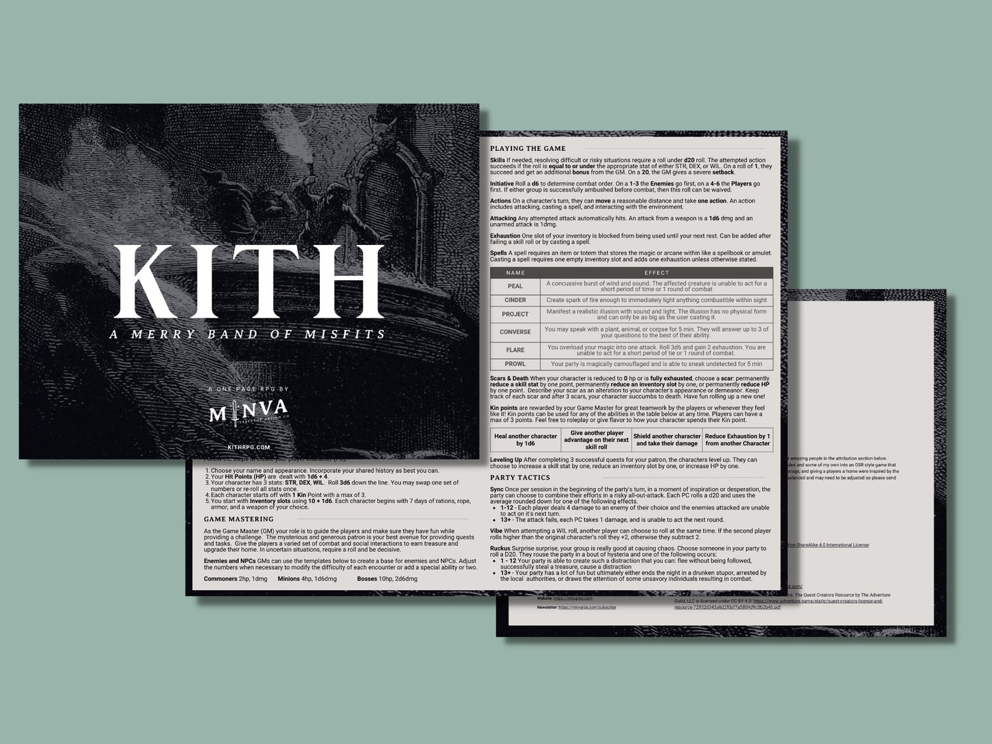 KITH: A One-Page TTRPG