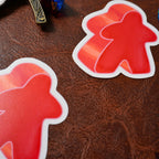 Red Meeple Sticker