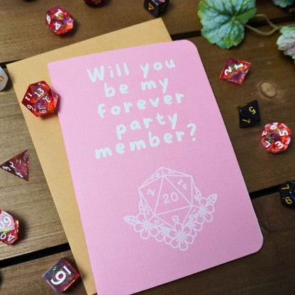 Forever Party Member DnD Valentines Day Card