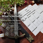 Mini 5e DnD Character Sheets