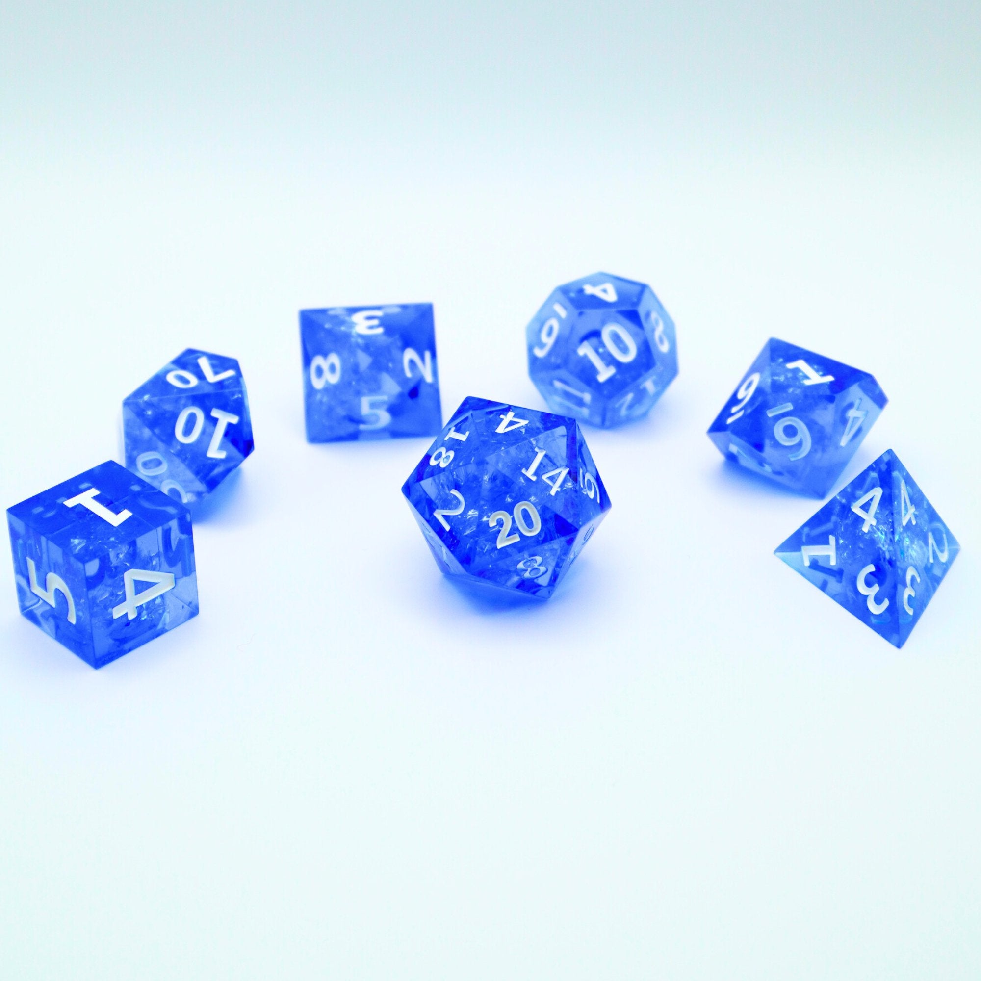 CASCADE Sharp Edge 7-Piece Polyhedral Dice Set