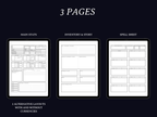 Minimal 5e Character Sheet