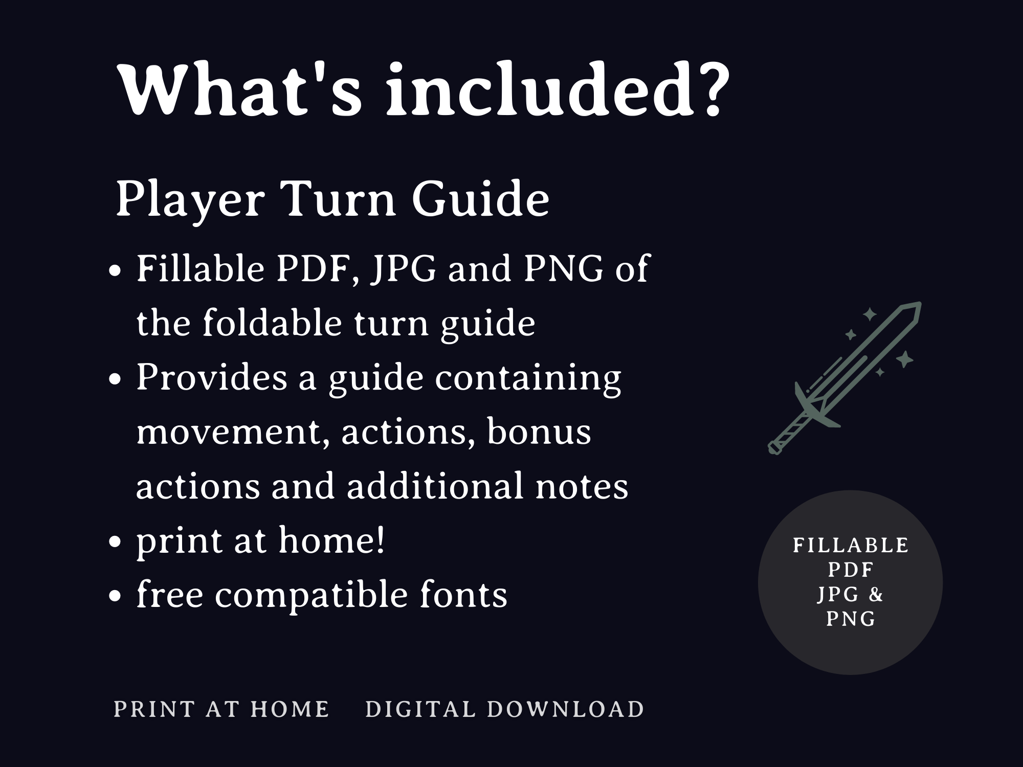Player Turn Guide (5e)