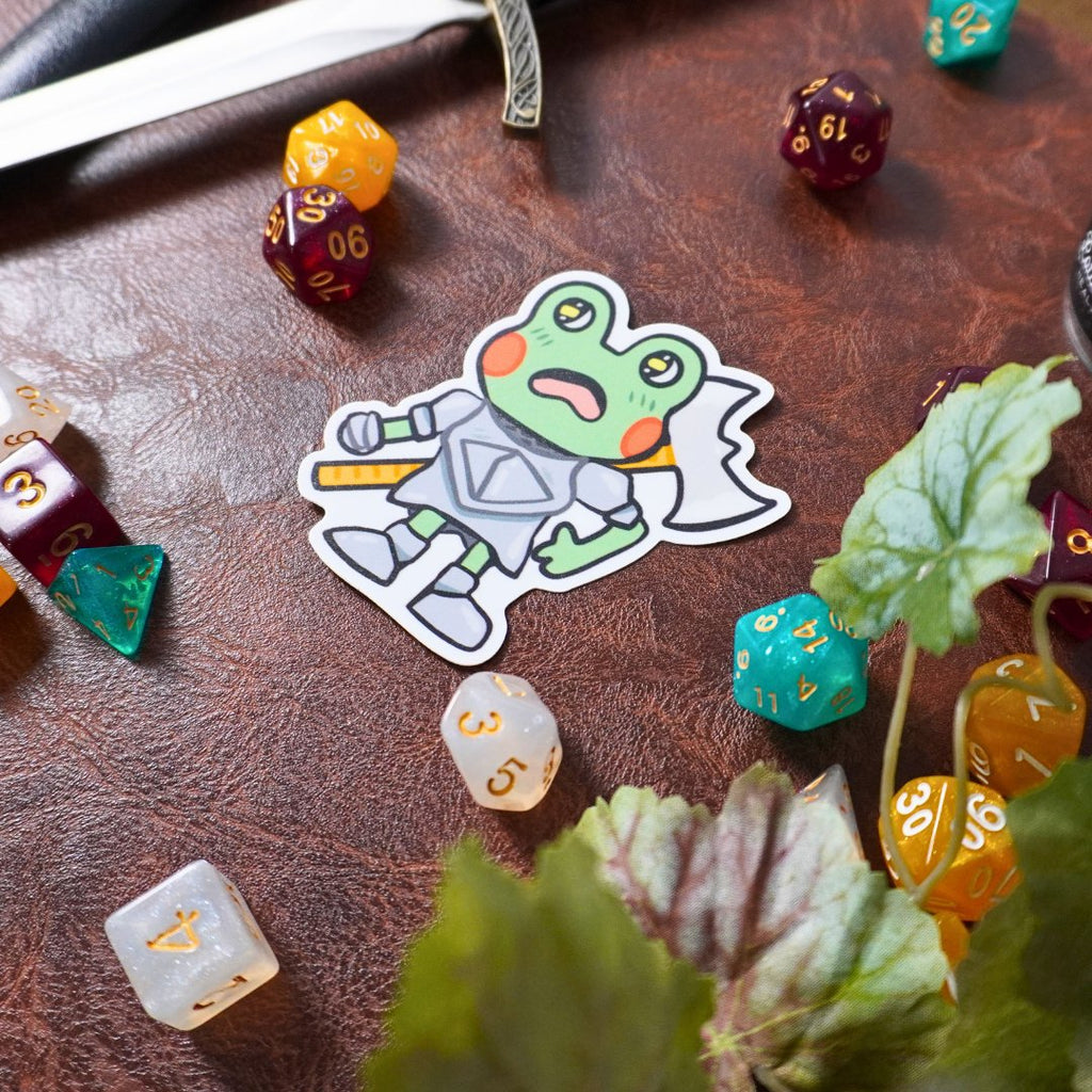 Frog Paladin Sticker