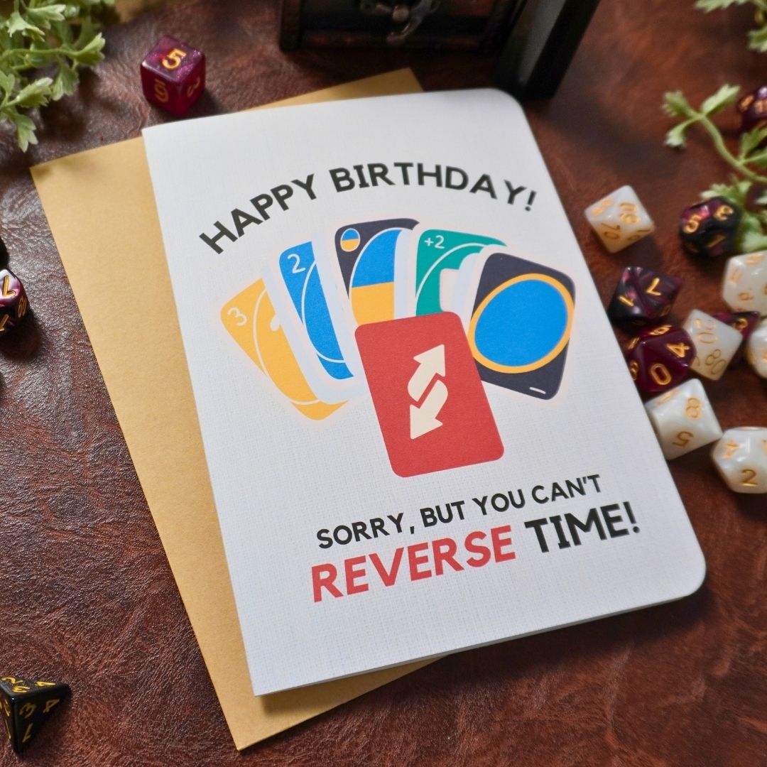 Board Game UNO Birthday Card
