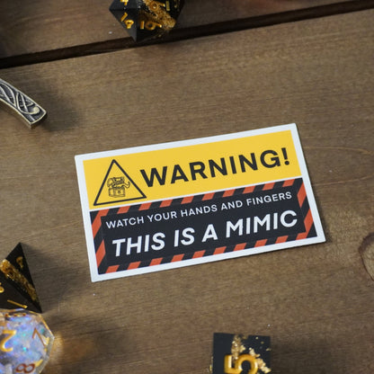 Warning! This is a Mimic Sticker