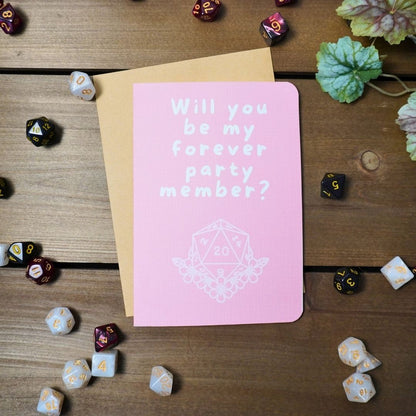 Forever Party Member DnD Valentines Day Card