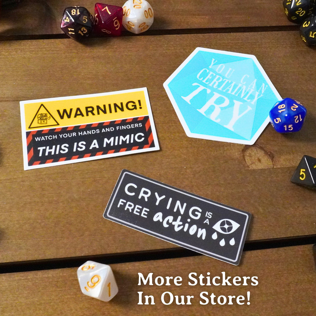 Dungeon Delver Glitter Sticker