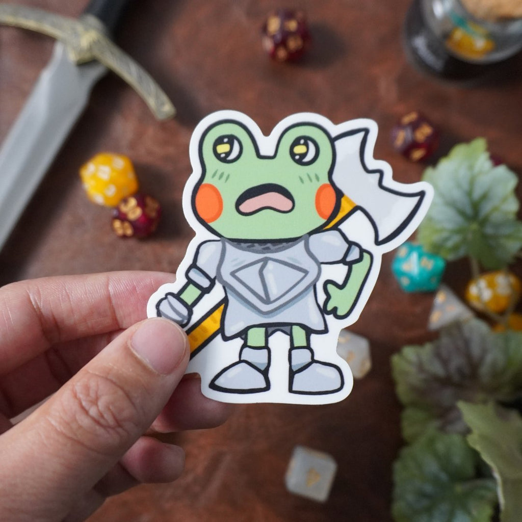 Frog Paladin Sticker
