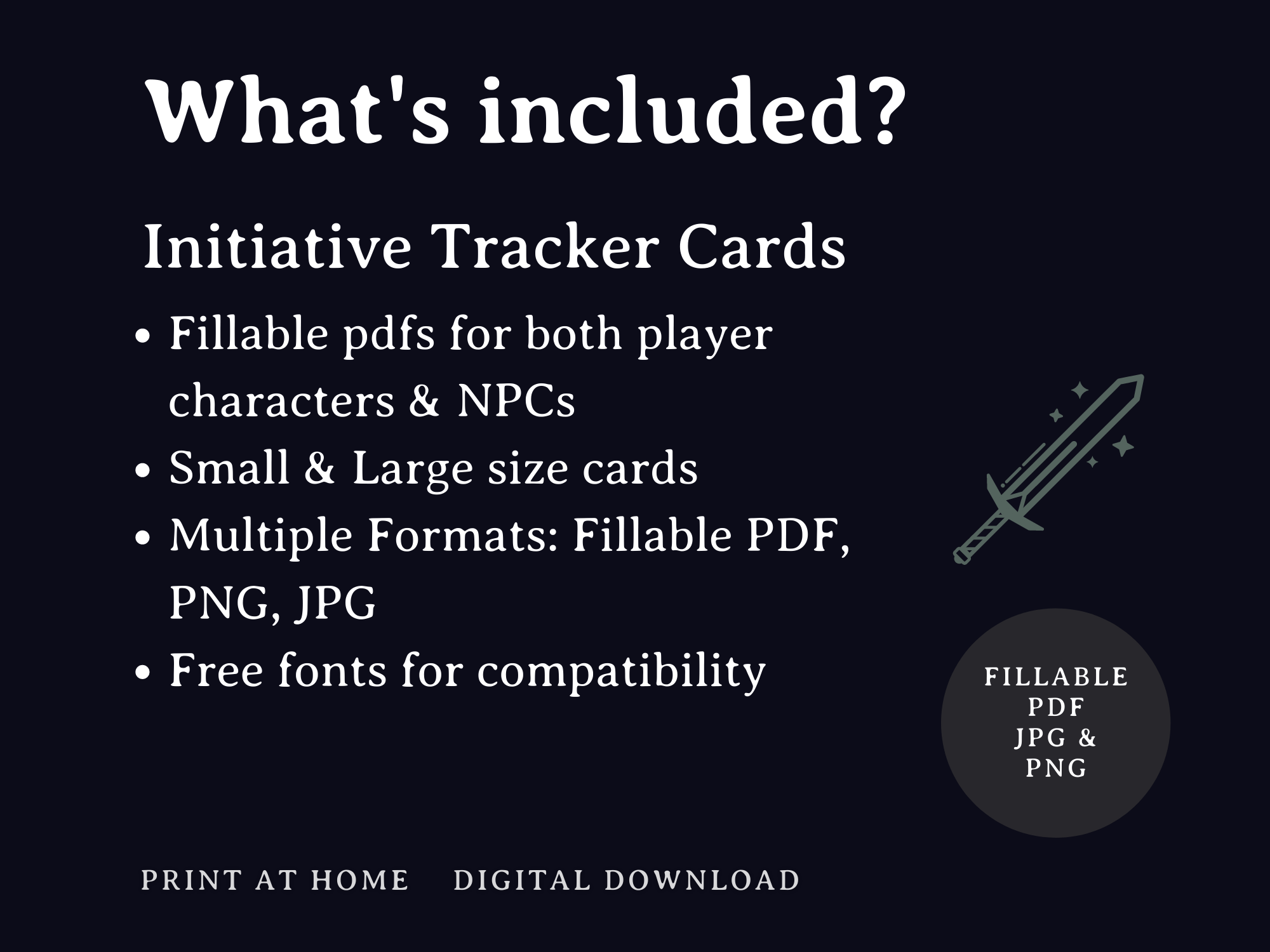 Initiative Tracker Cards (5e)